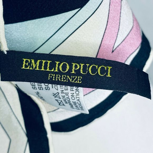 Emilio Pucci Abstract Geometric Silk - Picture 3 of 4